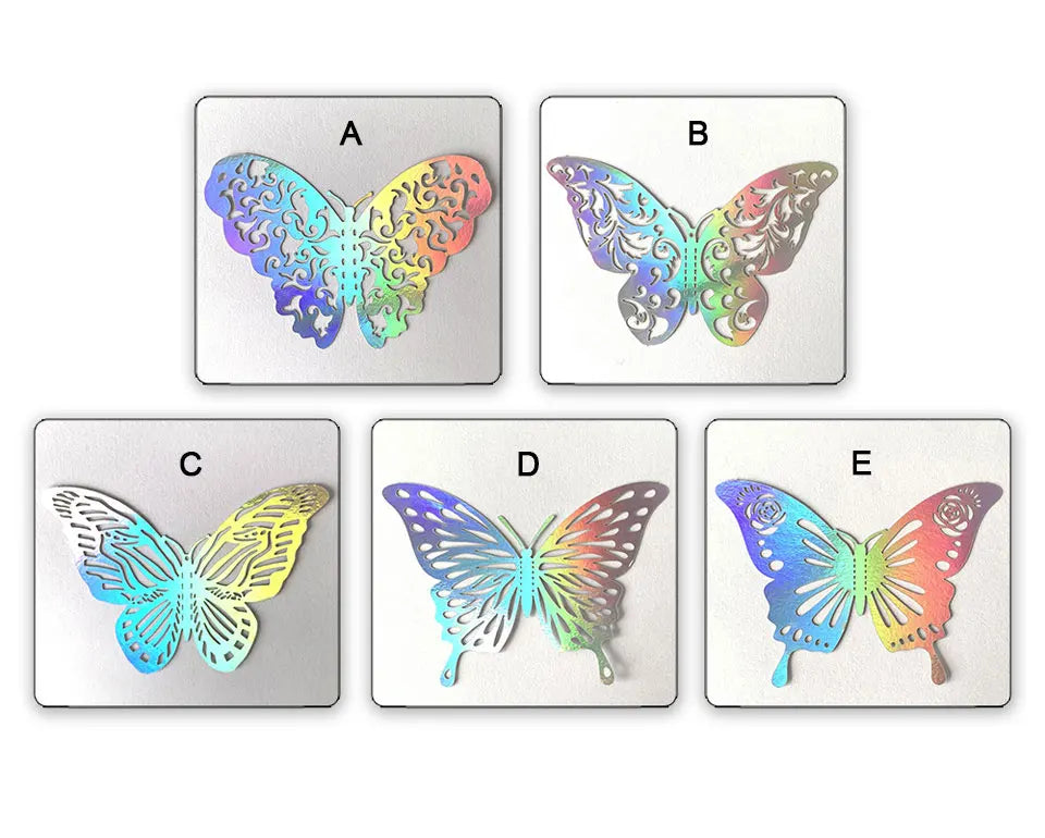 12pcs Suncatcher Sticker 3D Effect Crystal Butterflies Wall Sticker Beautiful Butterfly for Kids Room Wall Decal Home Decoration