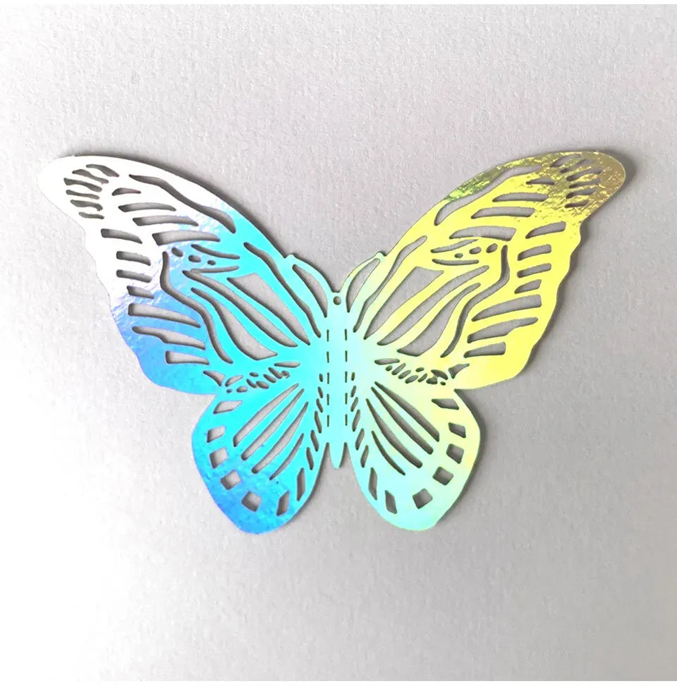 12pcs Suncatcher Sticker 3D Effect Crystal Butterflies Wall Sticker Beautiful Butterfly for Kids Room Wall Decal Home Decoration