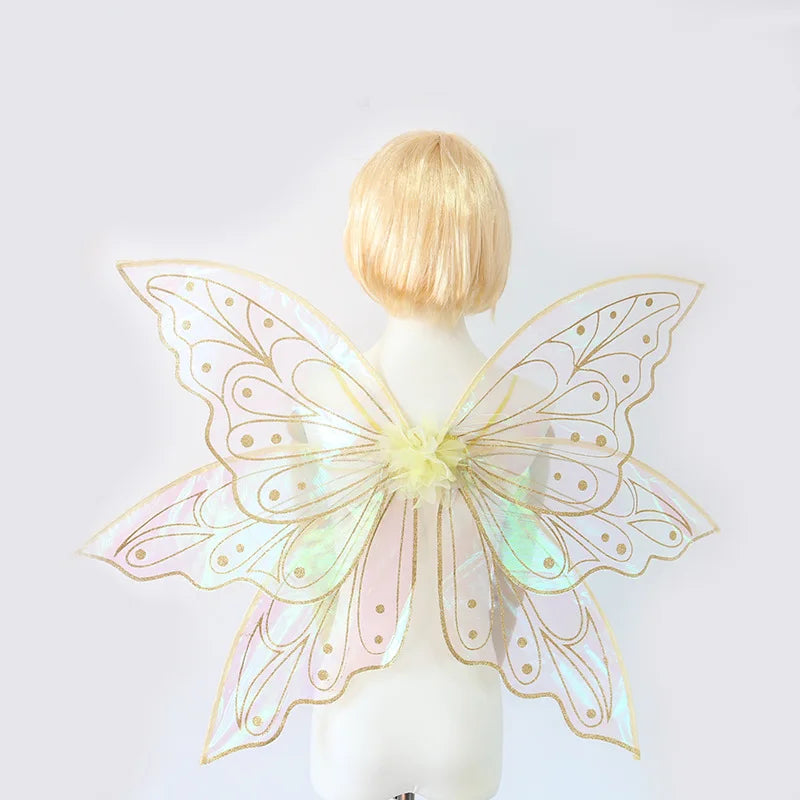 Butterfly Fairy Wings for Girls Women Halloween Valentine Birthday Christmas Party Costume Princess Cosplay Dress Up Gift