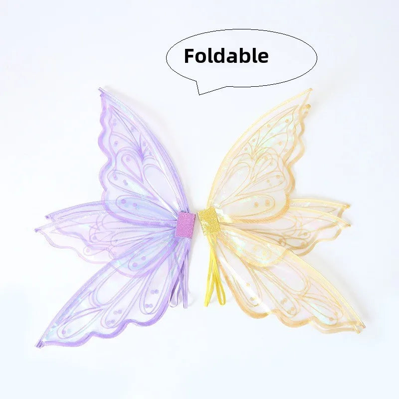 Butterfly Fairy Wings for Girls Women Halloween Valentine Birthday Christmas Party Costume Princess Cosplay Dress Up Gift